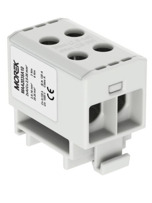 Złączka szynowa 2x2,5-35 szara