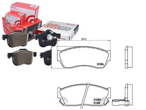 Klocki Hamulcowe Suzuki Swift 89-98 Brembo