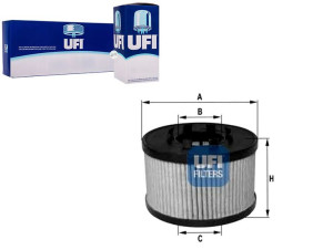 Filtr Oleju Astra 1.8 16v 98- Ufi