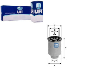 Filtr Paliwa Diesel Ufi