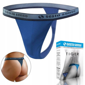 Stringi męskie SESTO SENSO TIGER, granatowe, M
