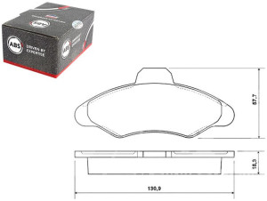 Klocki Hamulcowe Ford Escort Orion 90-00 A.b.s.
