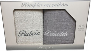 Komplet Ręczników Z Haftem Dzień Babci I Dziadka