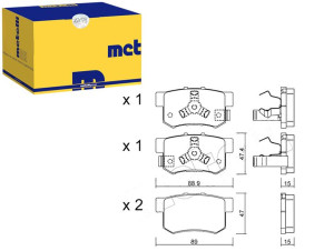 Klocki Hamulcowe Honda Cr-v 04- Tył Metelli
