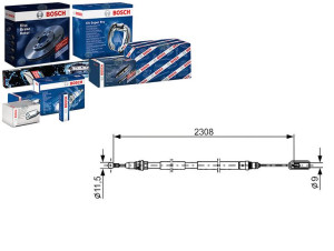 Linka Hamulca Ręcznego Citroen Peugeot Tył C8 807