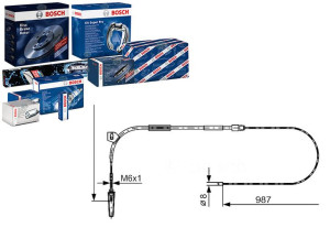 Linka Hamulca Ręcznego Mercedes Przód W168 97-04 B