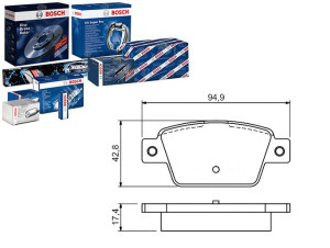 Klocki Hamulcowe Fiat Tył Bravo 1,6-2,0 D Multijet