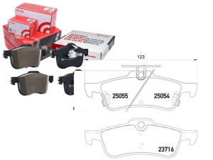 Klocki Hamulcowe Honda Civic 12- Tył Brembo