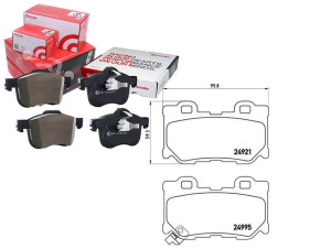 Klocki Hamulcowe Infiniti G 08- Tył Brembo