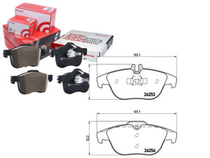 Klocki Hamulcowe Mercedes W204 C-klasa 07- Tył Bre