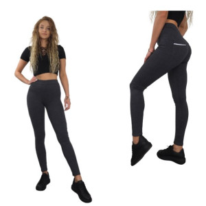 Legginsy Damskie 1 Szt. Cyf 45tnd Szary L/xl