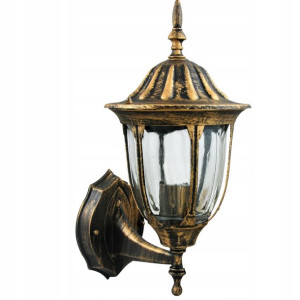 Kinkiet ogrodowy lampa elewacyjna do góry POLUX FLORENCJA ALU3118UP patyna