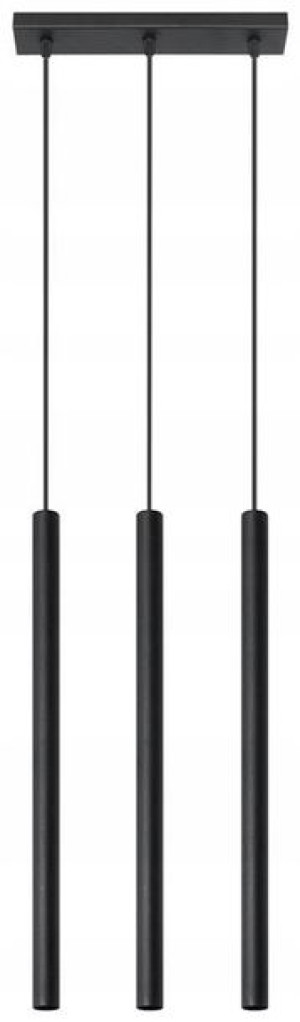 Lampa Wisząca Pastelo 3 G9 Czarna Sollux Lighting