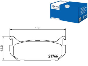 Klocki Hamulcowe Hella Pagid 3868298 F42z2200a 389