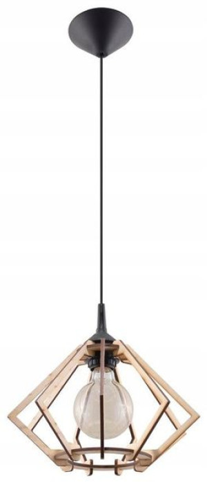 Lampa Wisząca Pompelmo Naturalne Drewno Sollux