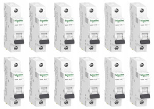 12x Schneider Wyłącznik nadprądowy bezpieczn B6A 1P A9K01106