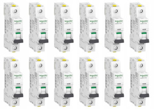 12x Schneider Wyłącznik nadprądowy bezpieczn B10A 1P A9F03110