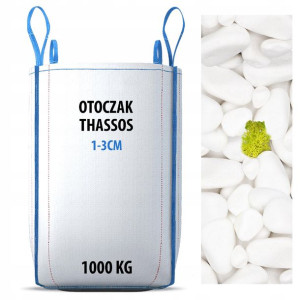 Thassos Biały Kamień Ogrodowy 1-3CM Tona Big Bag