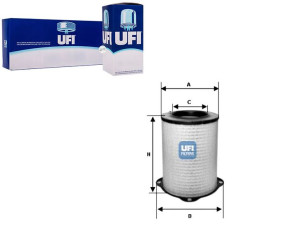 Filtr Powietrza Volvo S70 Ii 2.5r 03> Ufi Ufi