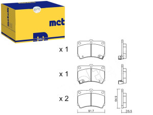 Klocki Hamulcowe Mazda 323 89-98 Metelli