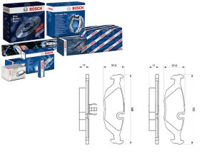 Klocki Hamulcowe Bmw Tył E28 81-87 Bosch