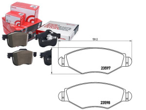 Klocki Hamulcowe Peugeot 206 1.4-1.9d 00- Brembo