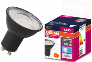 Żarówka Led Gu10 4,5w 4000k 350lm 36st Czarna Osram Ledvance 4058075766365