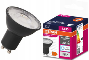 Żarówka Led Gu10 4,5w 6500k 350lm 36st Czarna Osram Ledvance 4058075766396