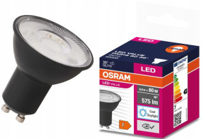 Żarówka Led Gu10 6,9w 6500k 575lm 36st Czarna Osram Ledvance 4058075766570