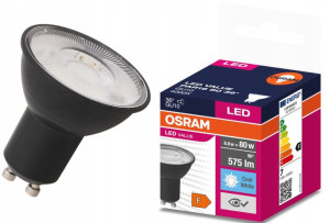 Żarówka Led Gu10 6,9w 4000k 575lm 36st Czarna Osram Ledvance 4058075766549