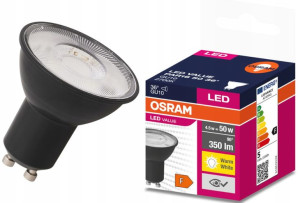Żarówka Led Gu10 4,5w 2700k 350lm 36st Czarna Osram Ledvance 4058075766334