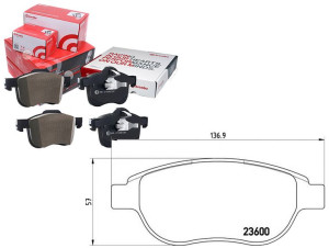 Klocki Hamulcowe Peugeot 307 01-08 Brembo