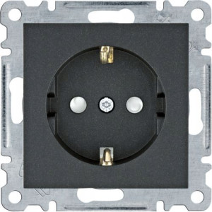 Hager Lumina Gniazdo Z/u Schuko Wl1063 Czarne