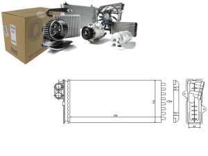Nagrzewnica (157x330x42) Rvi Mascott Nissan Inters