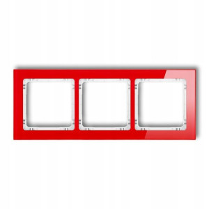KARLIK DECO RAMKA 3-KROTNA EFEKT SZKŁA 17-0-DRS-3 (ramka czerwona spód bia)