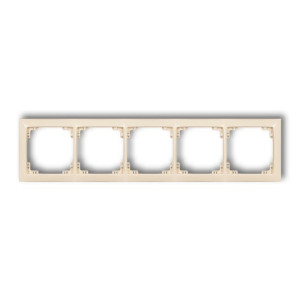Karlik Deco Soft Ramka Uniwersalna Pięcokrotna Beż 1drso-5