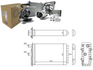 Nagrzewnica (235x157x42) Vw Transporter Iv 1.8-2.8