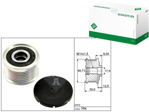 Koło Pasowe Alternatora Bmw E81 E90 N43 N55 Ina
