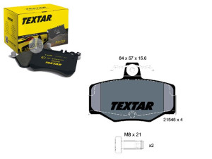 Klocki Hamulcowe Nissan Tył Primera -02 Textar