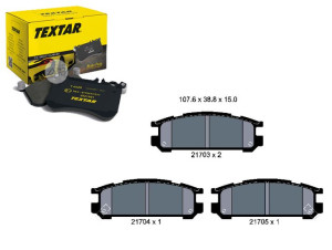 Klocki Hamulcowe Subaru Tył Impreza 92-00 Legacy T