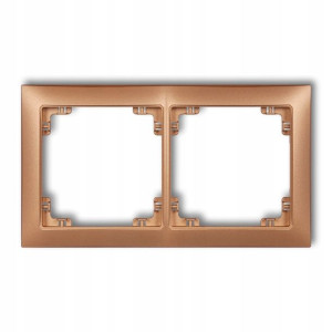 Karlik Deco Soft Ramka Uniwersalna Podwójna Złoty 8drso-2