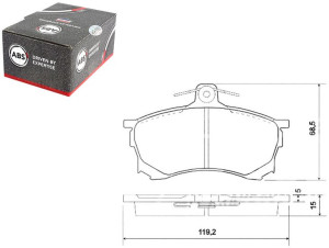 Klocki Hamulcowe Mitsubishi Carisma 95-99 A.b.s.
