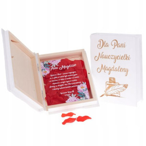 Życzenia Nauczyciela PUDEŁKO PERSONALIZOWANE Y3