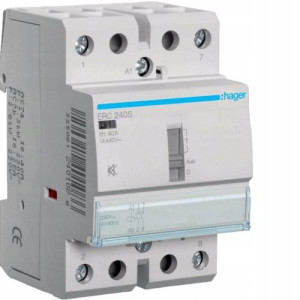 Hager Stycznik Cichy Z Możliwością Sterowania 2no 40a 230v Ac-7a/b Erc240s