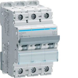 Hager Wyłącznik Nadprądowy Mcb 10ka 3p C 25a Ncn325