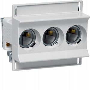 Hager Gniazdo Bezpiecz. Ceram. D02/3 E18 3p 63a 400vac Ts35 Ld02k63-3ss