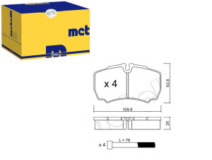 Klocki Hamulcowe Iveco Daily 99- Tył Metelli
