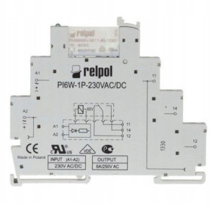Przekaźnik Interfejsowy Pir6w-1p-230vac/dc Szare Relpol 858609