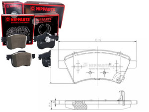 Klocki Hamulcowe Suzuki Sx4 1.6 Vvt Nipparts Nippa
