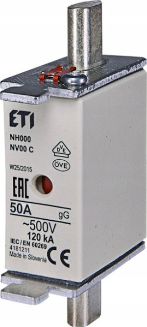 Eti Wkładka Topikowa Nh00 Gg 50a 500v 004181211
